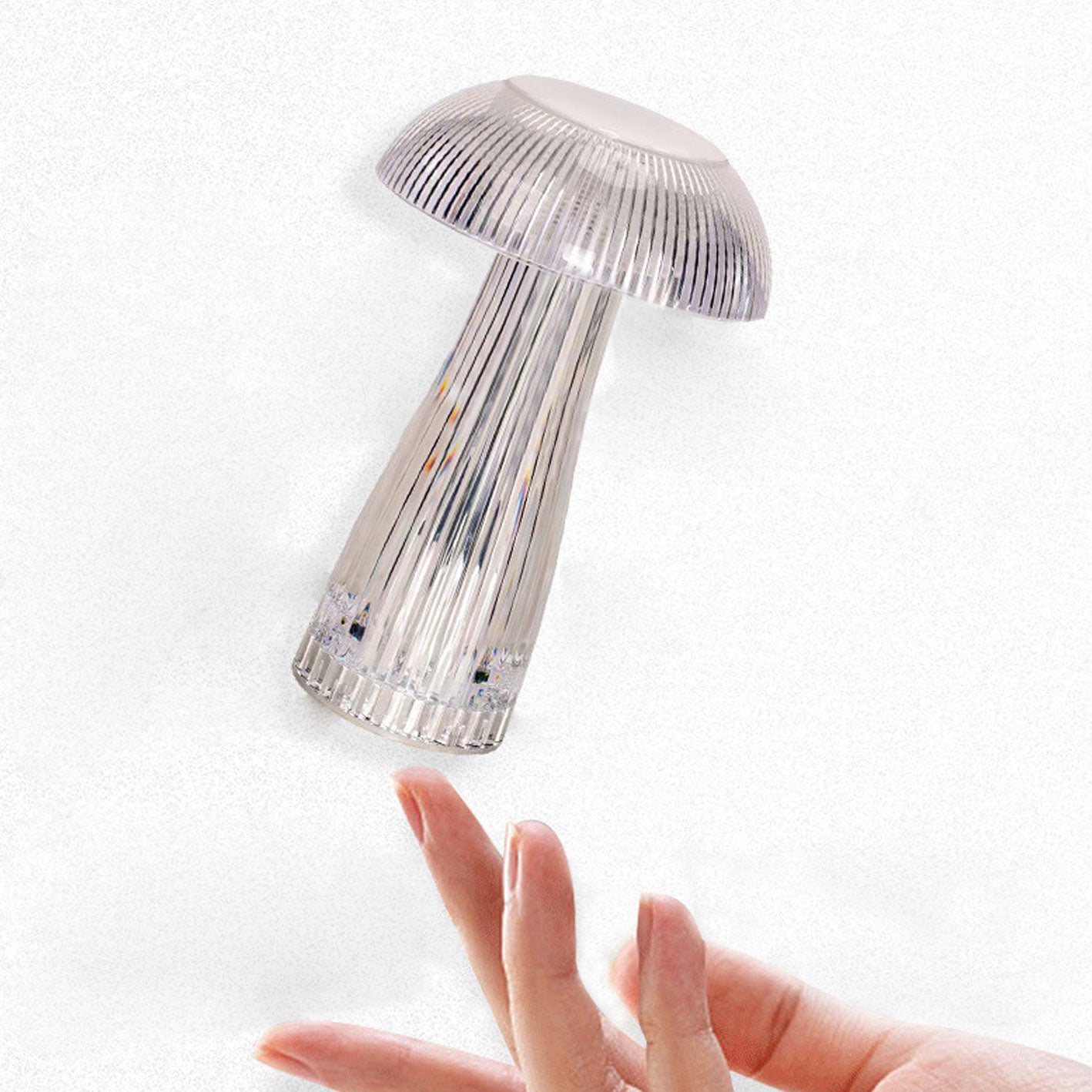 Mushroom PMMA Dazzling Touch Table Lamp