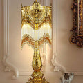Brass Crystal Tassel Table Lamp