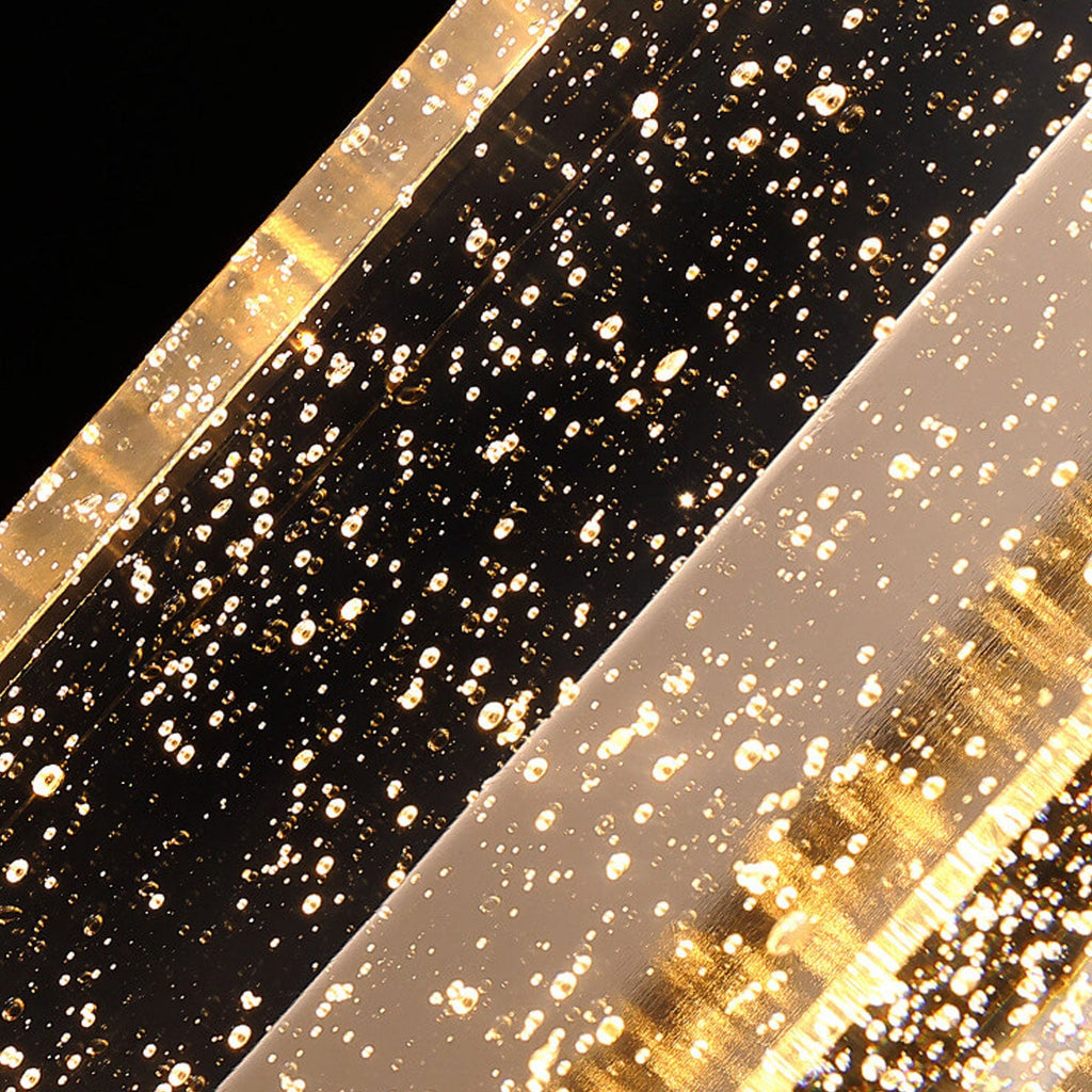 Rectangular Bubble Crystal Wall Lamp