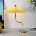 Pleated Umbrella Shaped Decorative Table Lamp