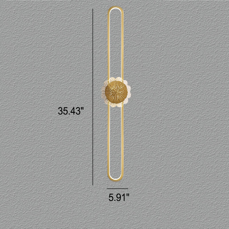 Full Copper Ring Design Wall Lamp