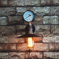 Wrought Iron Water Pipe Wall Lamp