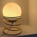 Glass Ball Spring Design Table Lamp