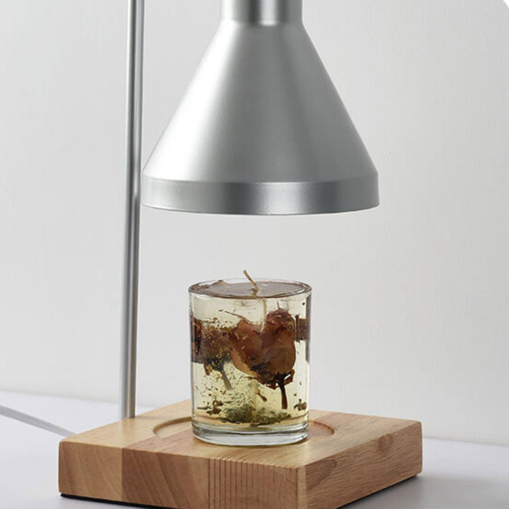 Cone Wood Melting Wax 2-Light Table Lamp