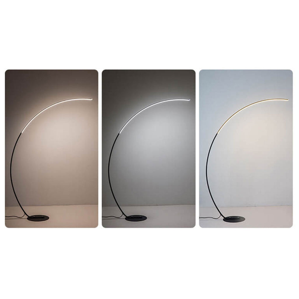 Minimalist Curved Line Aluminum Floor Lamp