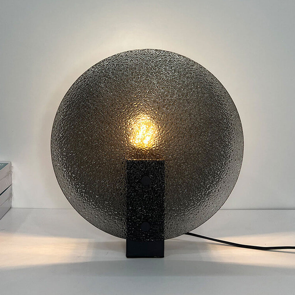 Round Frosted Glass Table Lamp