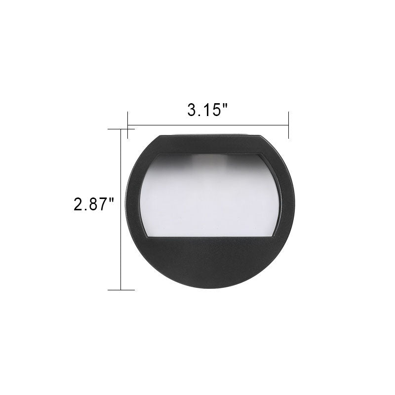 Round Square Patio Step Outdoor Light