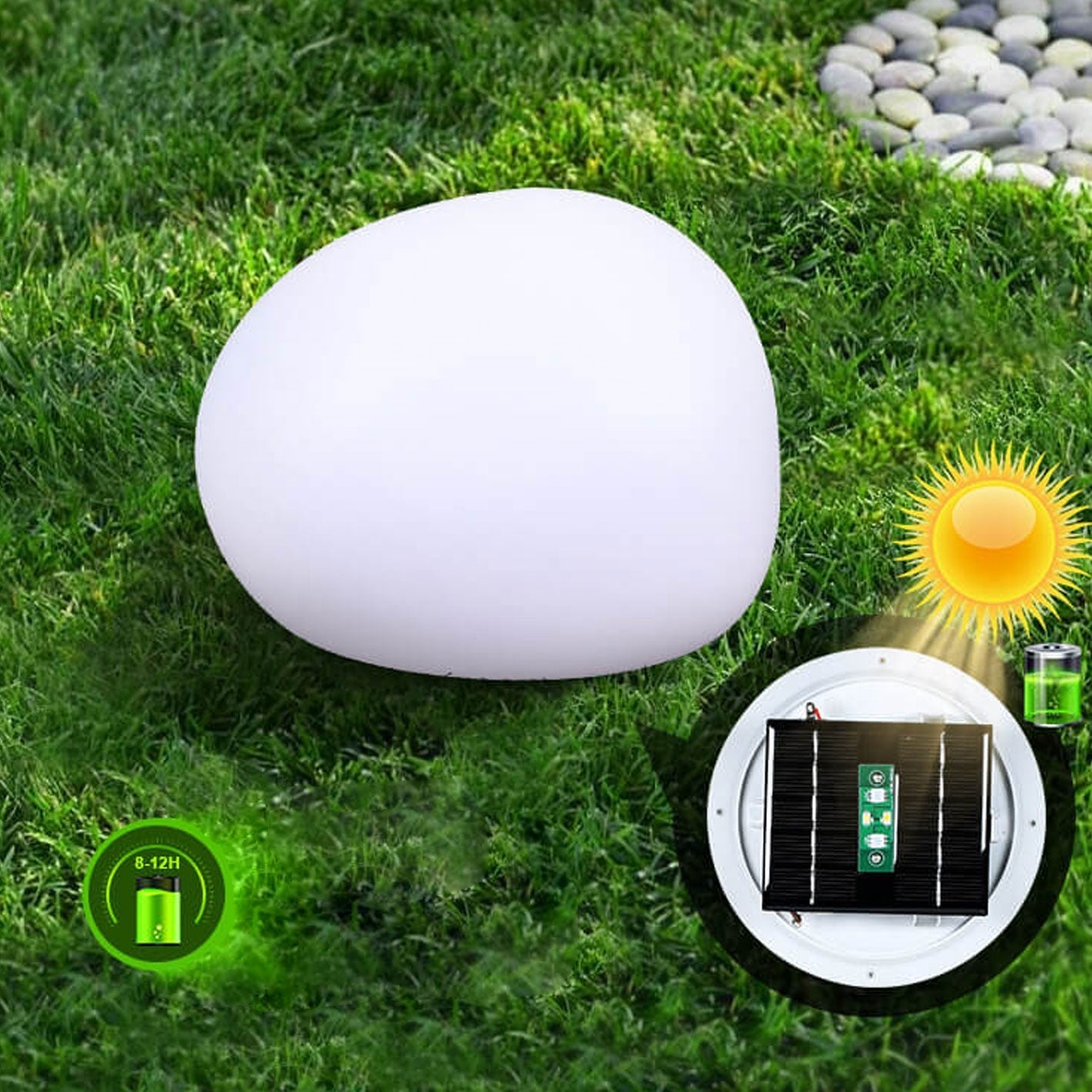 Solar Waterproof Spherical Outdoor Lawn Light