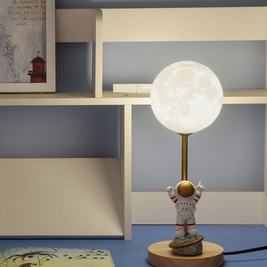 3D Printed Moon Decorative Table Lamp