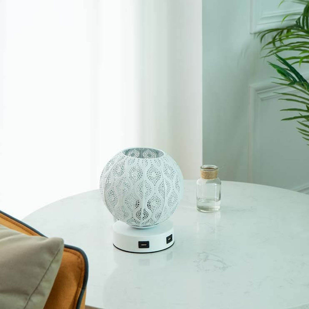 Spherical Metal Projection Decorative Table Lamp