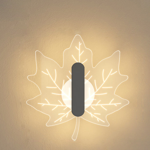 Acrylic Maple Leaf Shape Wall Lamp
