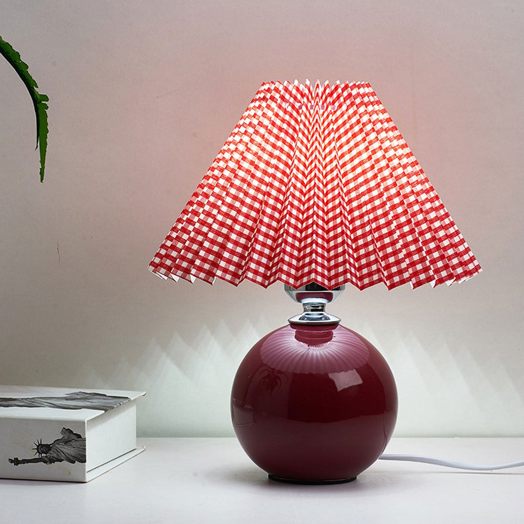 Ceramic Pleated Table Lamp