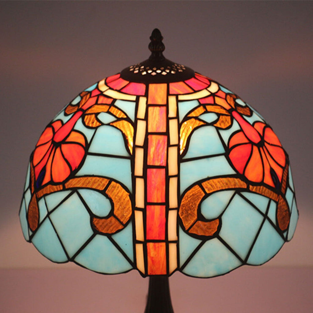Stained Glass Mediterranean Table Lamp