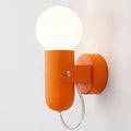 Solid Color Round Head Wall Lamp