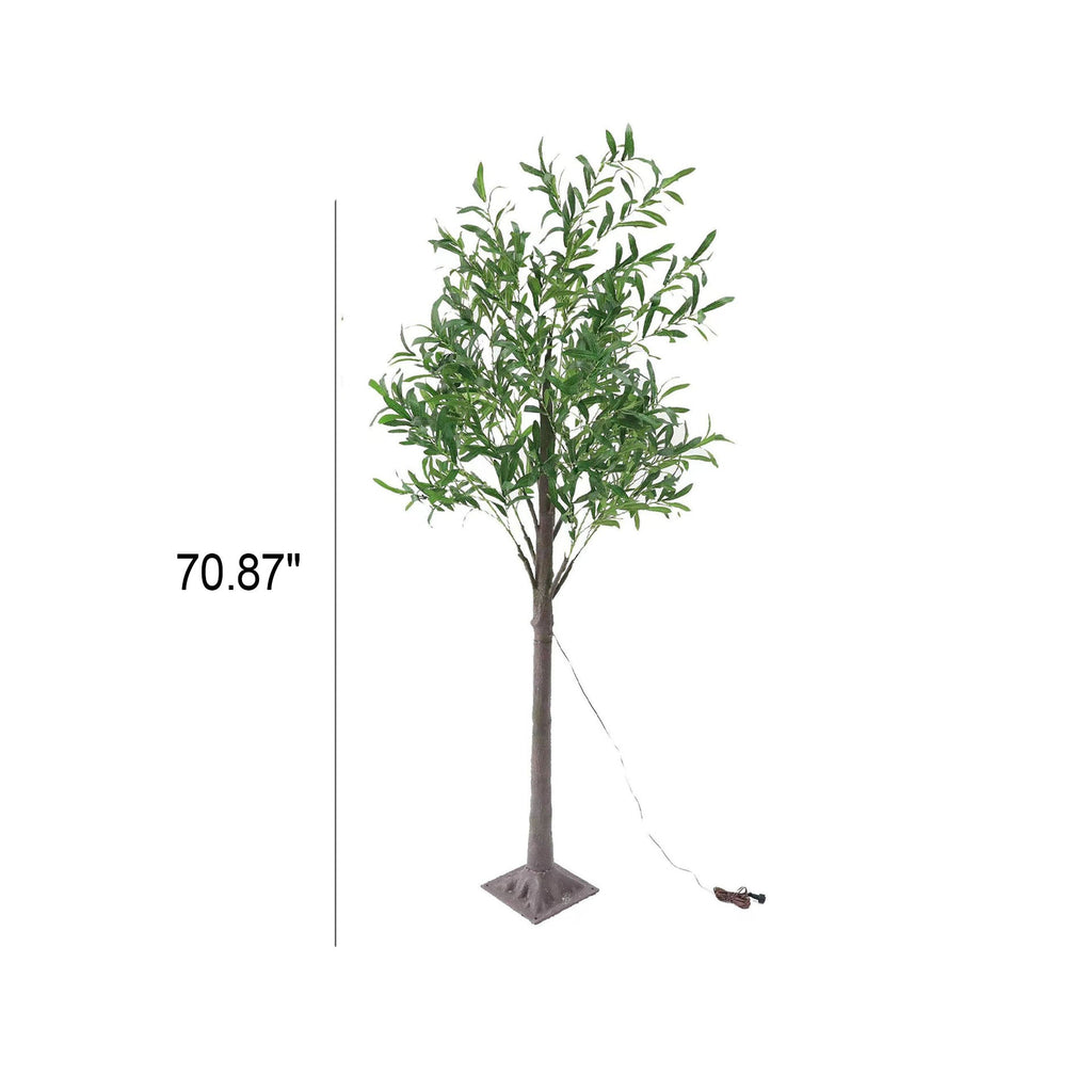Olive Leaf Simulation Plants Floor Lamp
