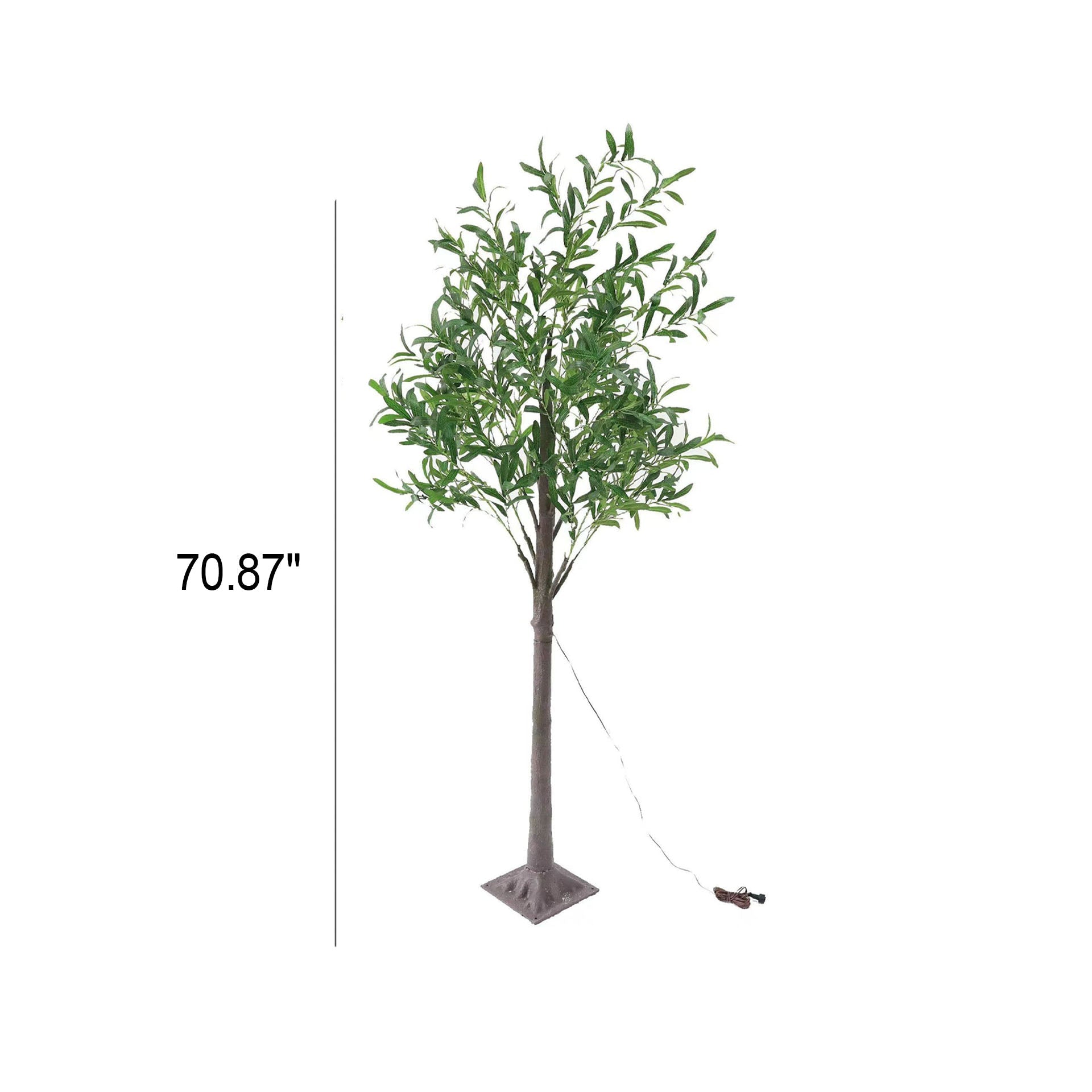 Olive Leaf Simulation Plants Floor Lamp
