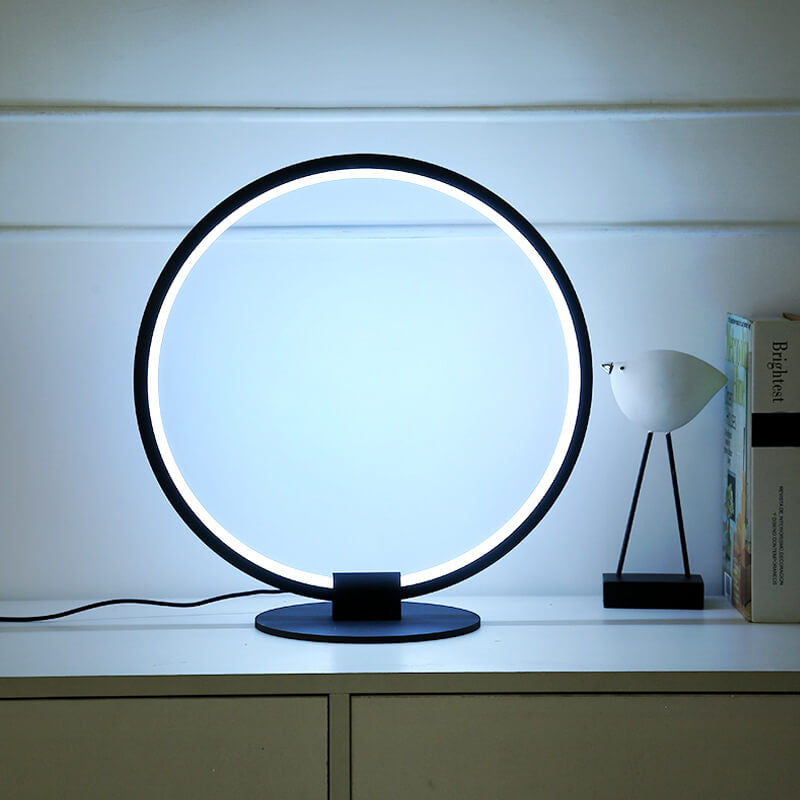 Acrylic Ring Design RGB Table Lamp