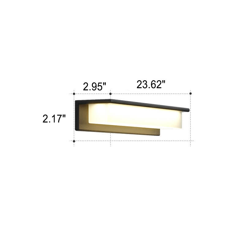 Rectangular Aluminum PC Outdoor Light