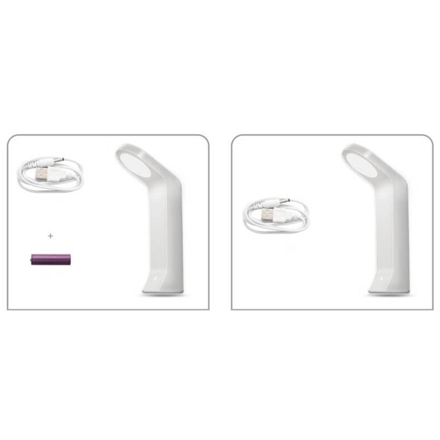 Curved Shape Induction Charging Table Lamp