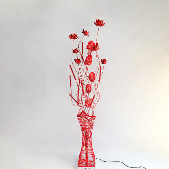 Romantic Handmade Lotus Flower Floor Lamp