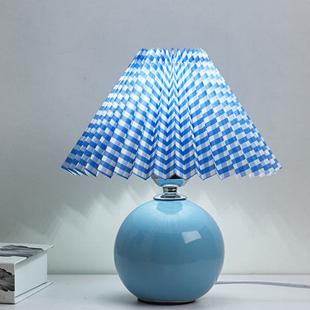 Ceramic Pleated Table Lamp