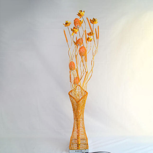 Romantic Handmade Lotus Flower Floor Lamp