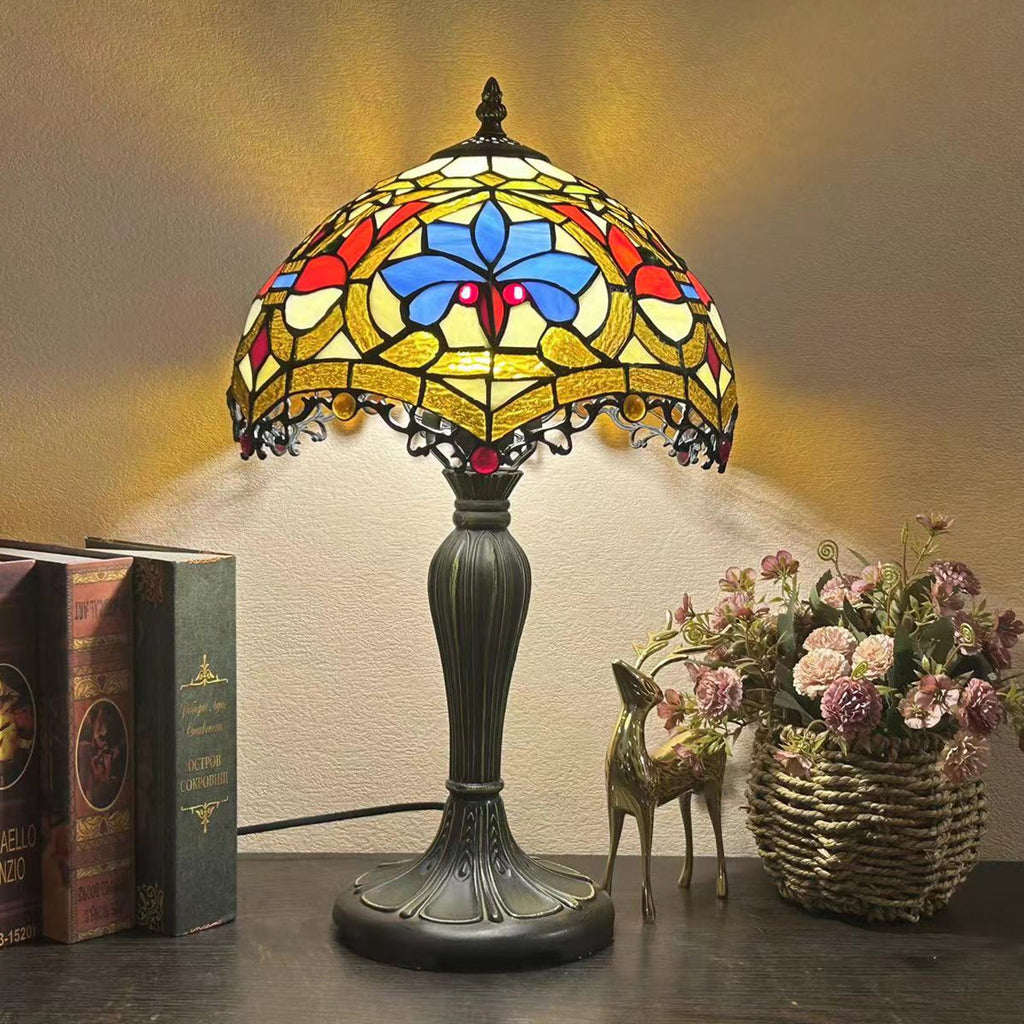 Round Dome Flower Alloy Table Lamp
