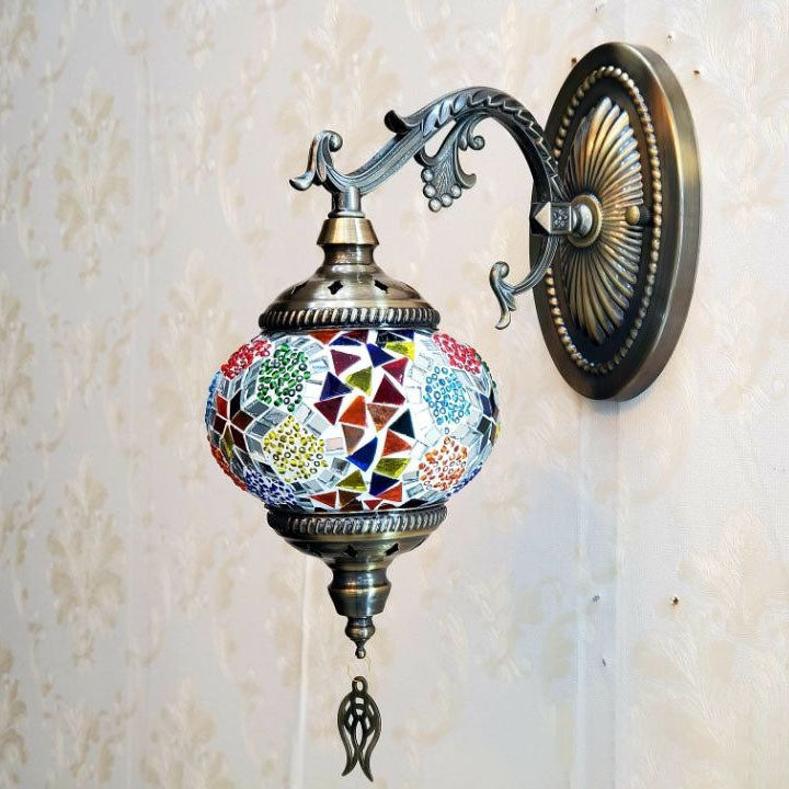 Exotic Cracked Glass Wall Lamp
