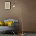 Industrial Bronze Boom Arm Floor Lamp