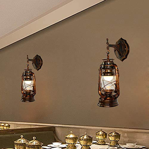 Lantern Armed Wall Lamp