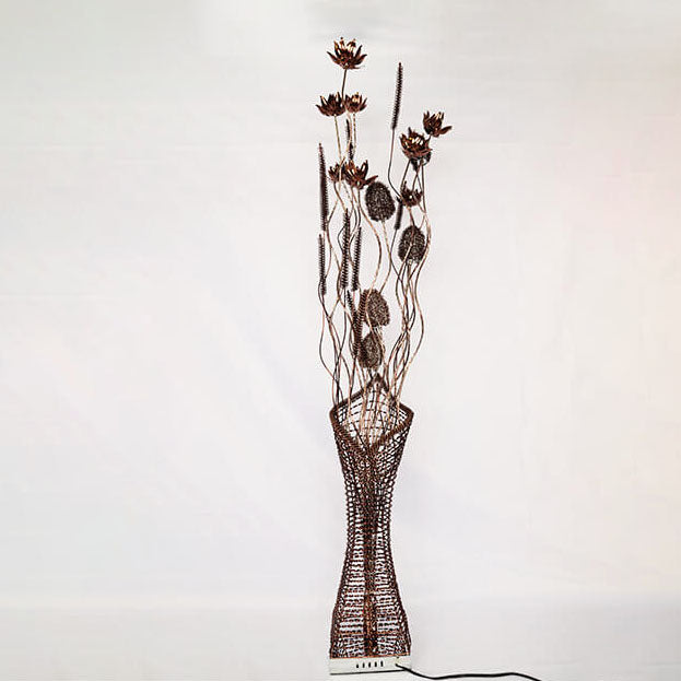 Romantic Handmade Lotus Flower Floor Lamp