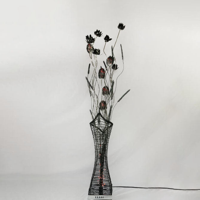 Romantic Handmade Lotus Flower Floor Lamp