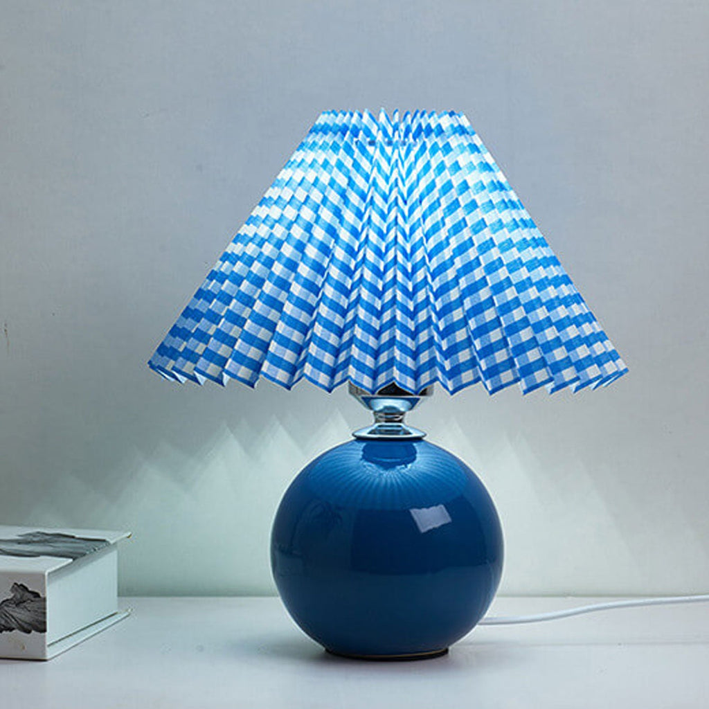 Ceramic Pleated Table Lamp