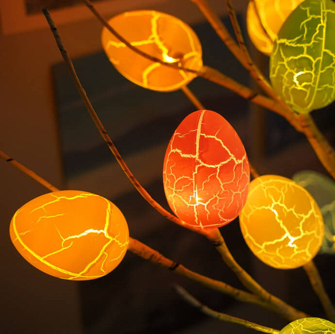 Holiday Decorative Colorful Egg Table Lamp