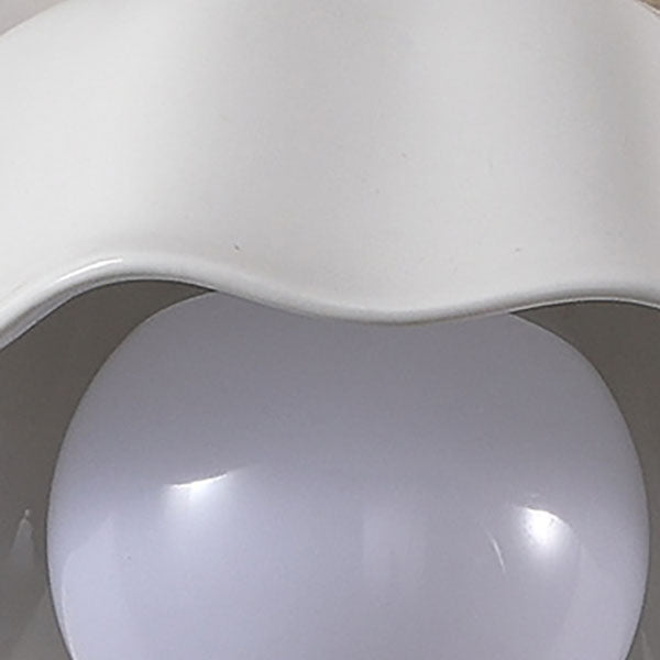 Floral Copper Ceramic Pull Wall Lamp