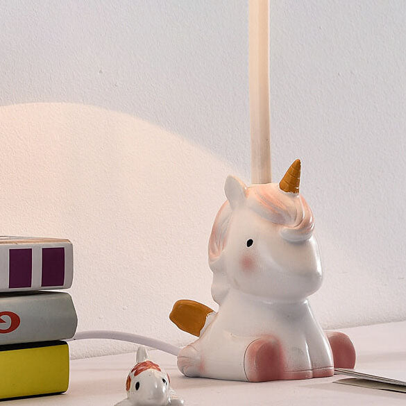 Fun Cartoon Pattern Resin Table Lamp