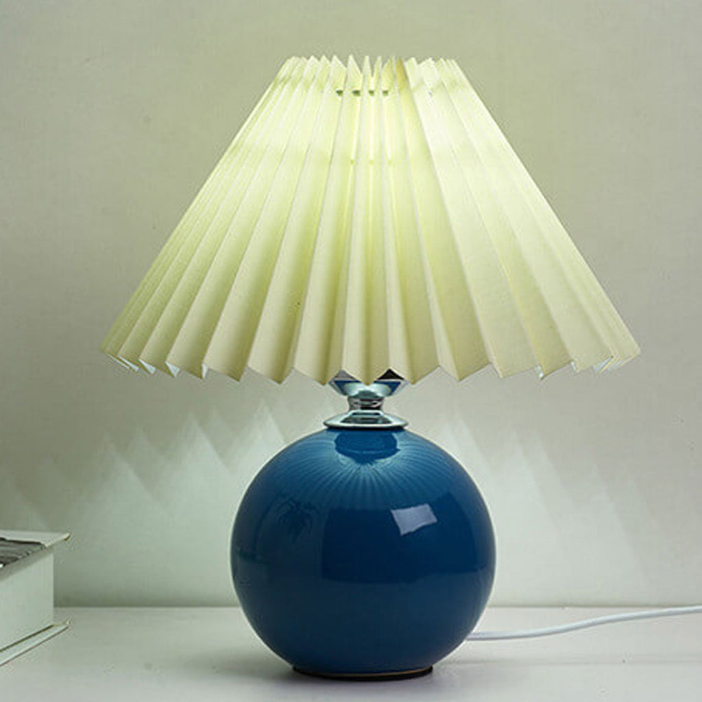 Ceramic Pleated Table Lamp