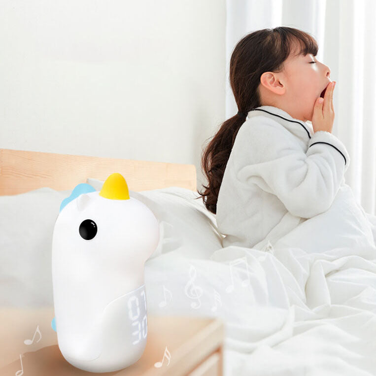 Cartoon Unicorn Timer Alarm Floor Lamp
