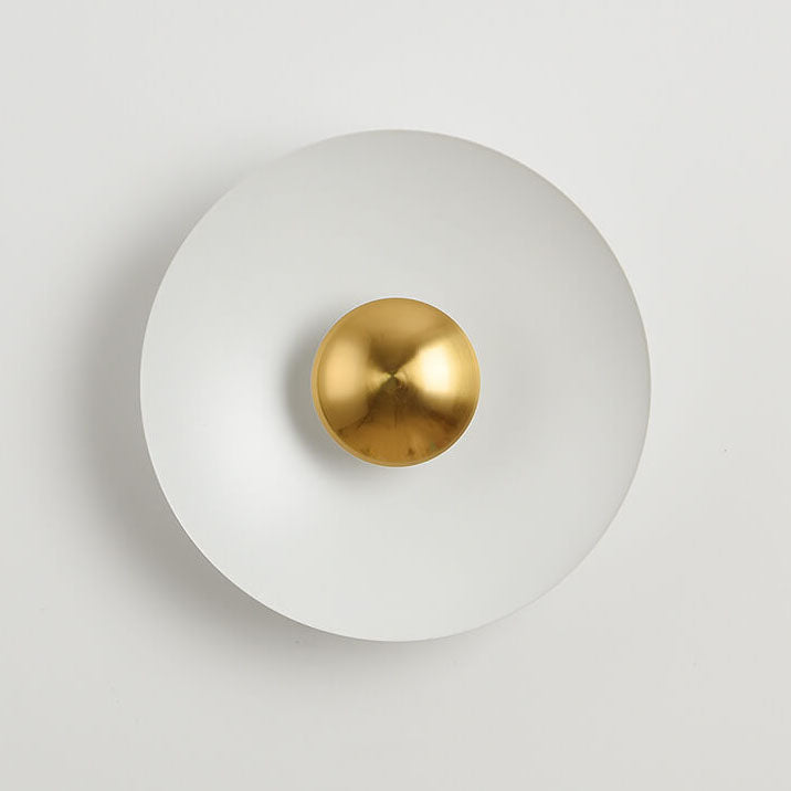 Multicolor Round Disc Hardware Wall Lamp