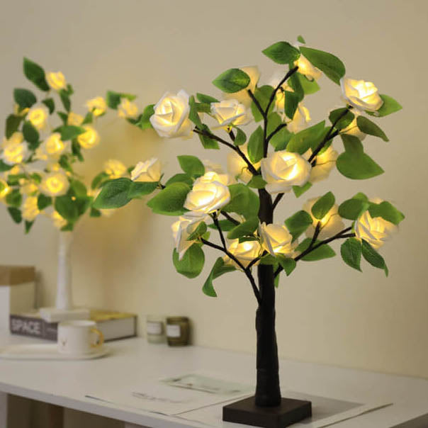 Christmas Decorative Plastic Tree Table Lamp