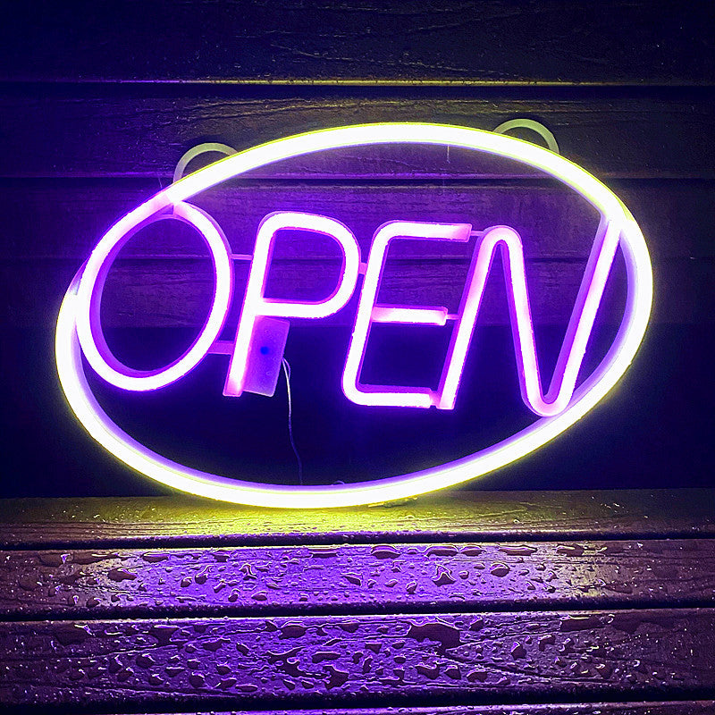PS OPEN Neon Dining Outdoor Light
