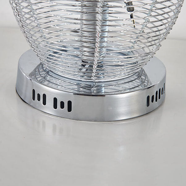 Floral Vase Aluminum Bedroom 3-Light Table Lamp