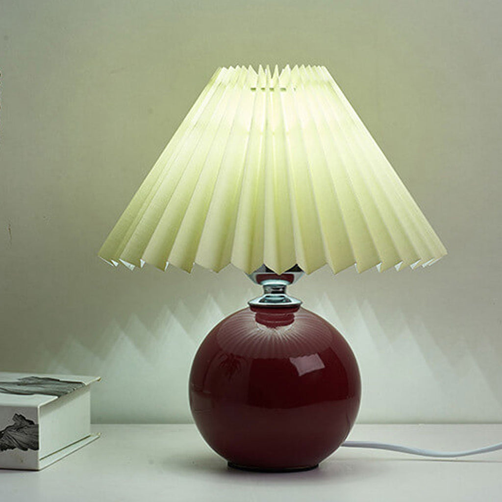 Ceramic Pleated Table Lamp