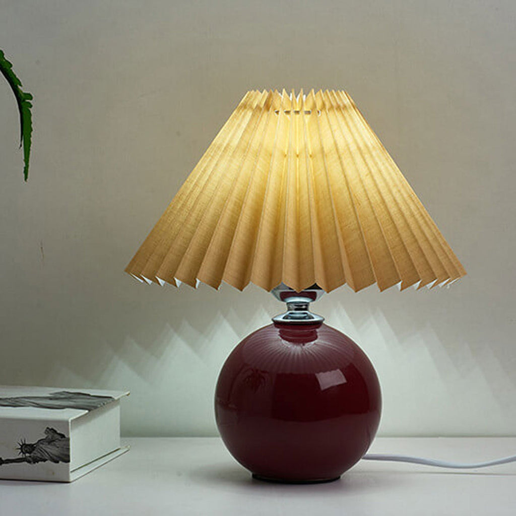 Ceramic Pleated Table Lamp