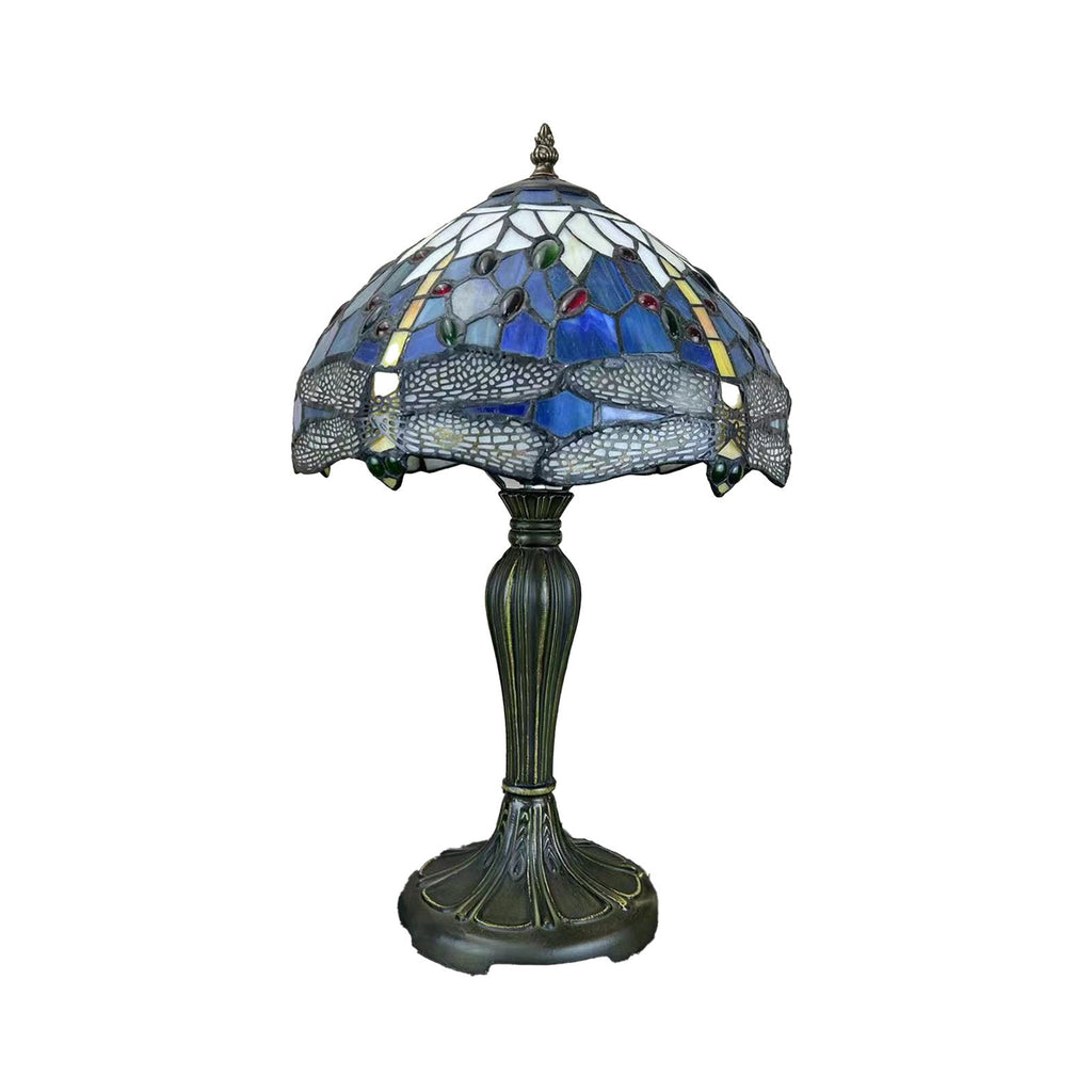 Metal Glass Dome Grape Table Lamp