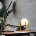 Glass Round Ball Iron Table Lamp