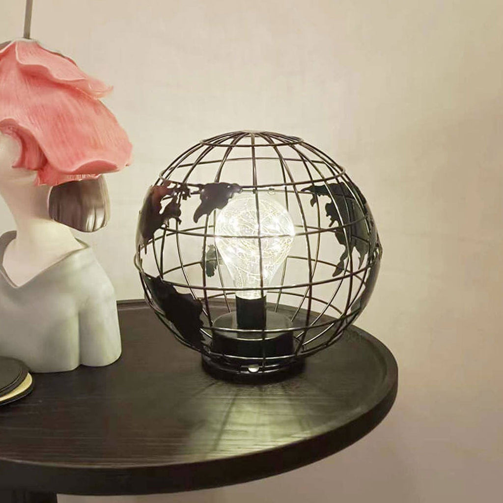 Earth Iron Night Decorative Table Lamp