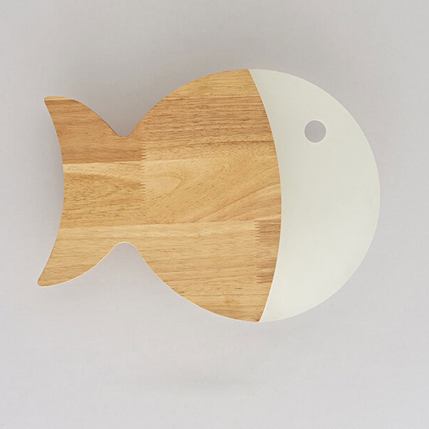 Oak Acrylic Fish Wall Lamp