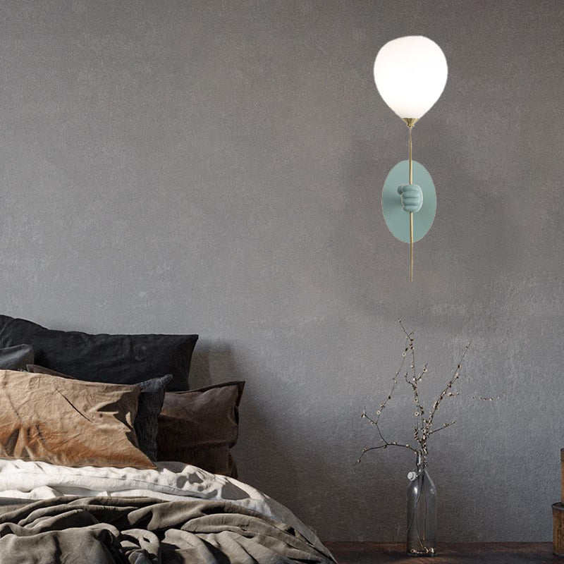 Cartoon Bear Balloon Iron Wall Lamp
