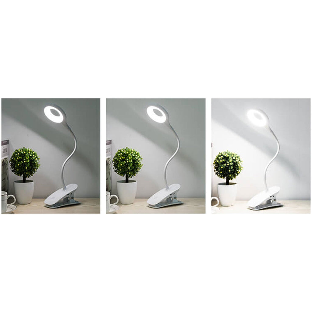 Foldable Round Rechargeable Clips Table Lamp